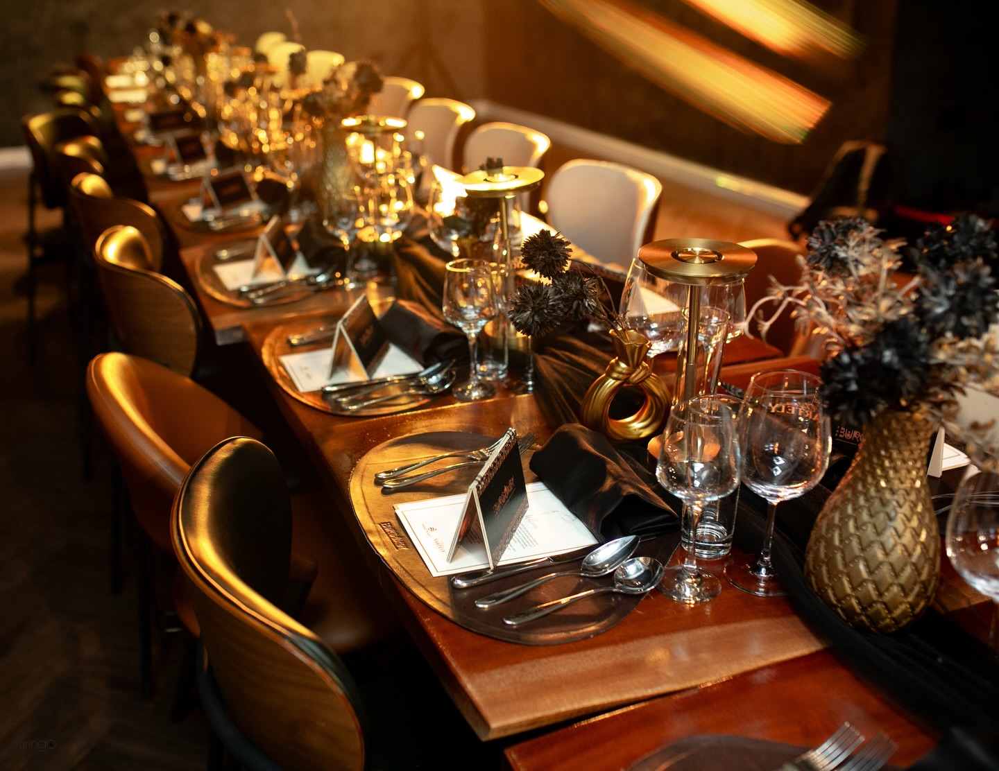 Intimate bridal shower setting