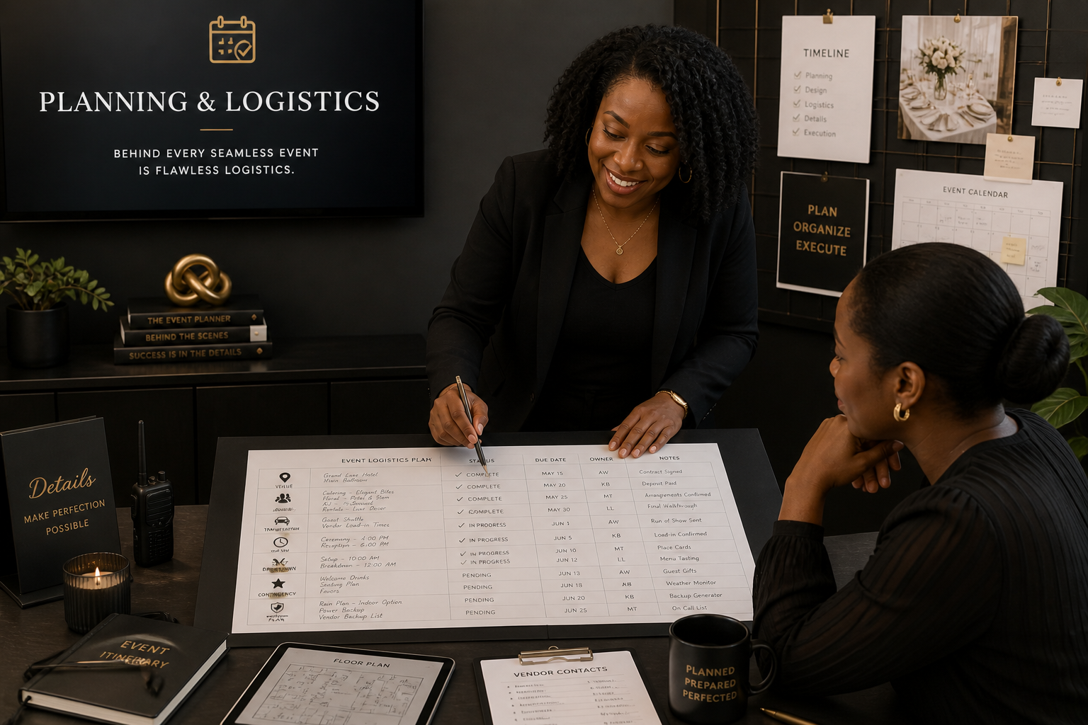 Planning & Logistics — Veeze Events service